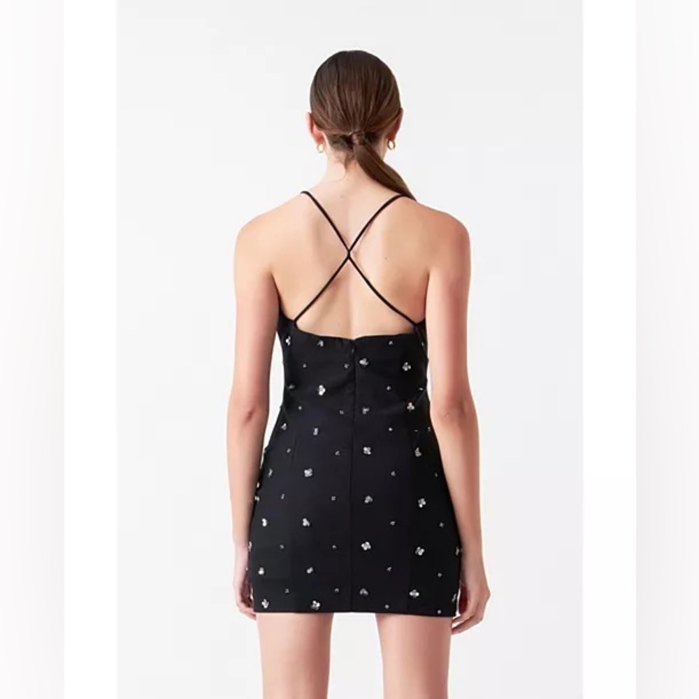 ENDLESS ROSE
Women's Sequins Floral Embroidery Mini Dress - Picture 3 of 4